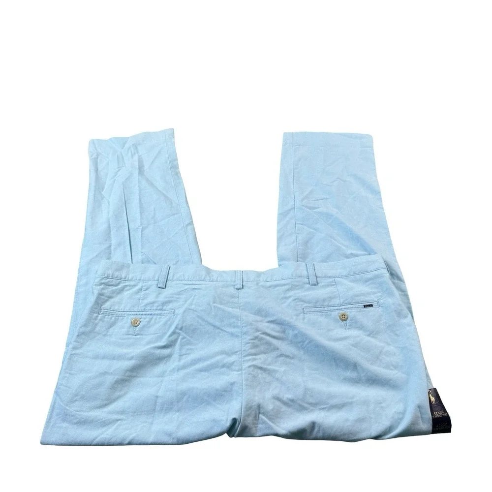 Polo Ralph Lauren Light Blue Slim Fit Cotton Blend Mens Chino Pant 42x30 NWT